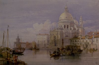 Santa Maria della Salute vom Canal Grande, Venedig, 19. Jahrhundert von William Leighton Leitch